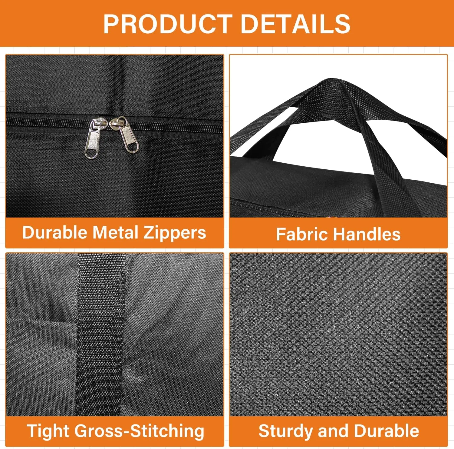 Extra Large 45" Sports Duffle Bag-Zipper Duffel Travel Sports Equipment Bag,Travel Duffel Luggage Bags with Upgrade Zipper, Sturdy & Water Resistant