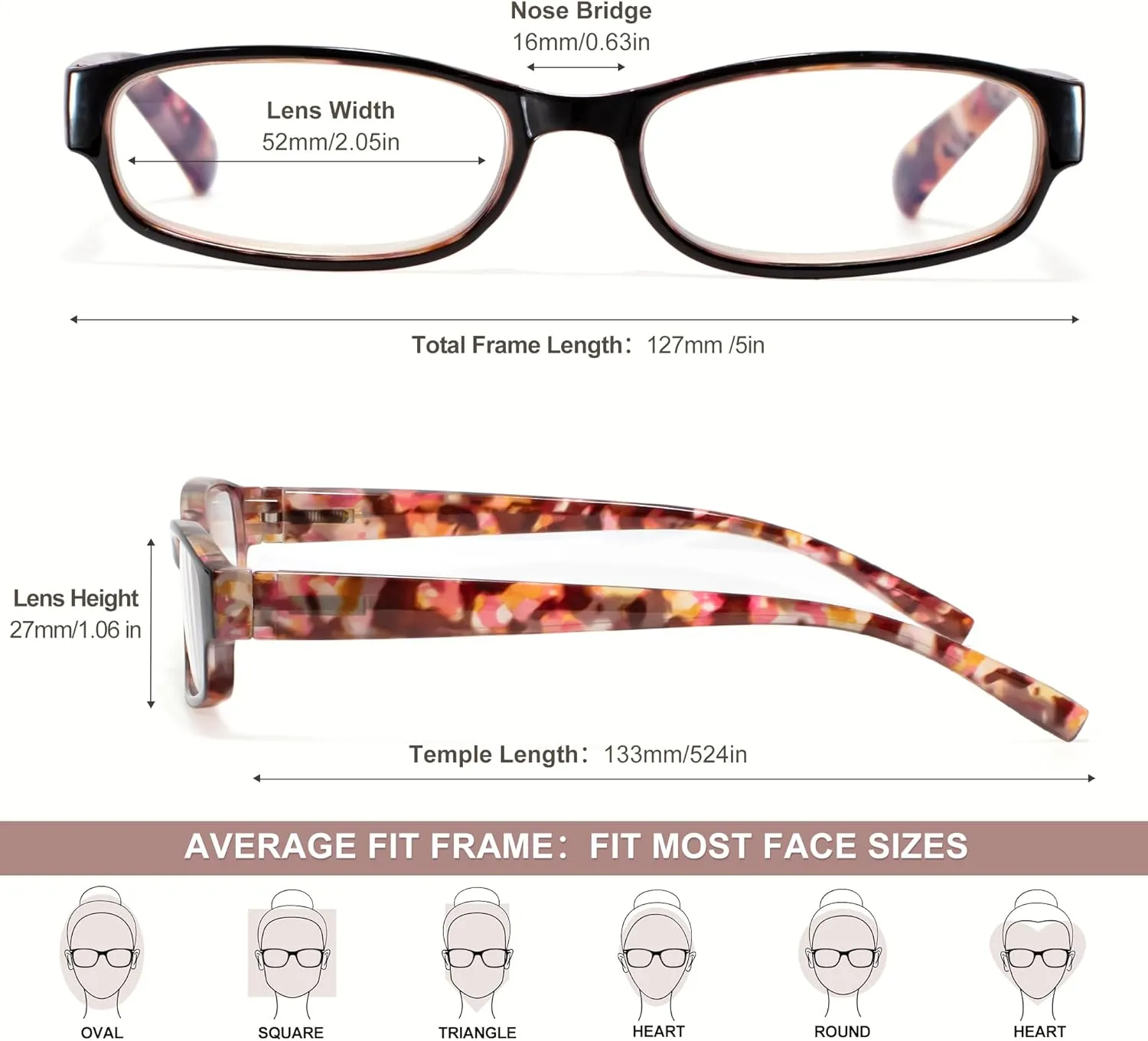 EYEGUARD 4 Pack Blue Light Reading Glasses for Women Computer Readers Fashion Spring Hinge Eyeglasses 1.00