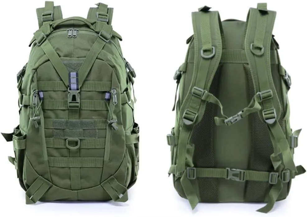 Eysee 25L Nylon Fabric Backpack, Outdoor Backpack, Camping Hiking Backpack,Trekking Daypack, Green, 31 cm (L)*50 cm (H)*16 cm (W)