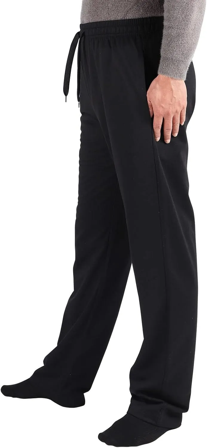 Facitisu Mens Active Fleece Athletic Sweatpant Basic Running Drawstring Workout Sweat Pants
