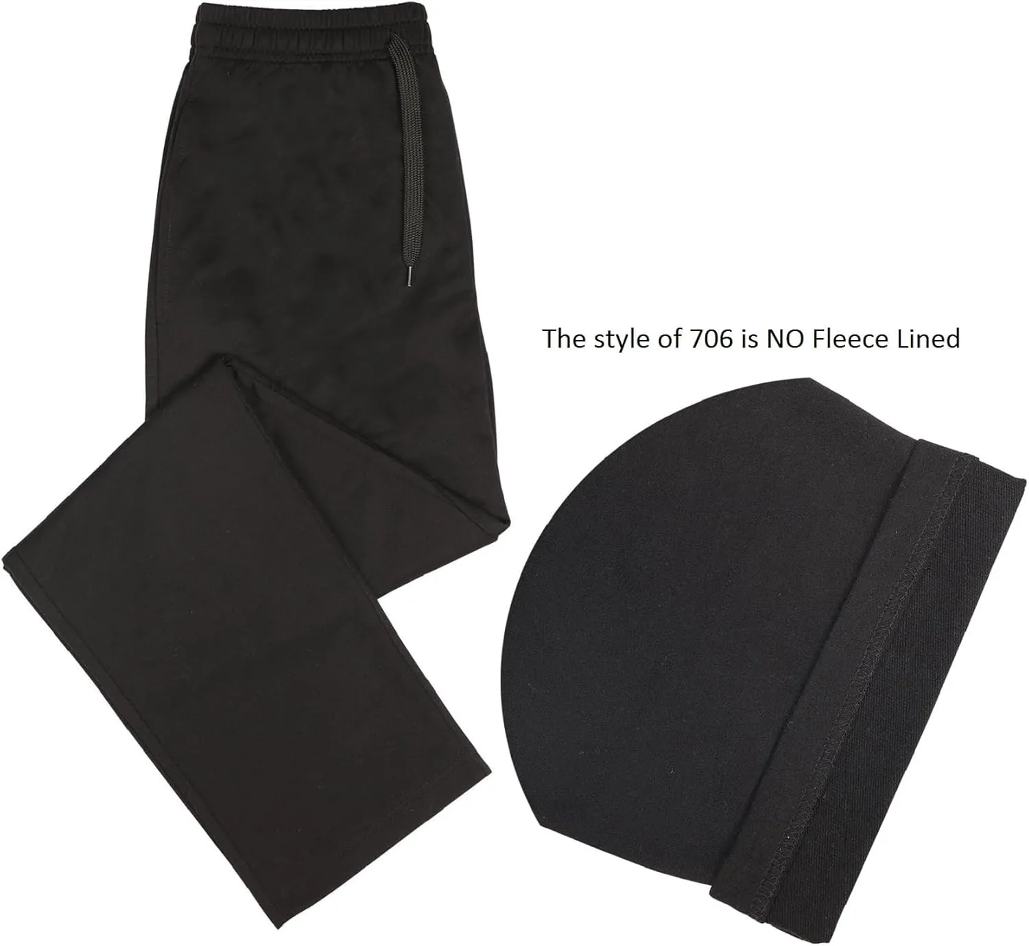Facitisu Mens Active Fleece Athletic Sweatpant Basic Running Drawstring Workout Sweat Pants
