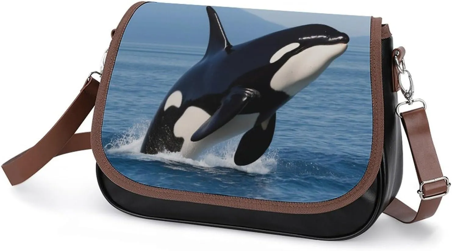 Fashion Crossbody Bags for Men Women Pu Leather Shoulder Bag Travel Purse Lightweight Messenger Bag