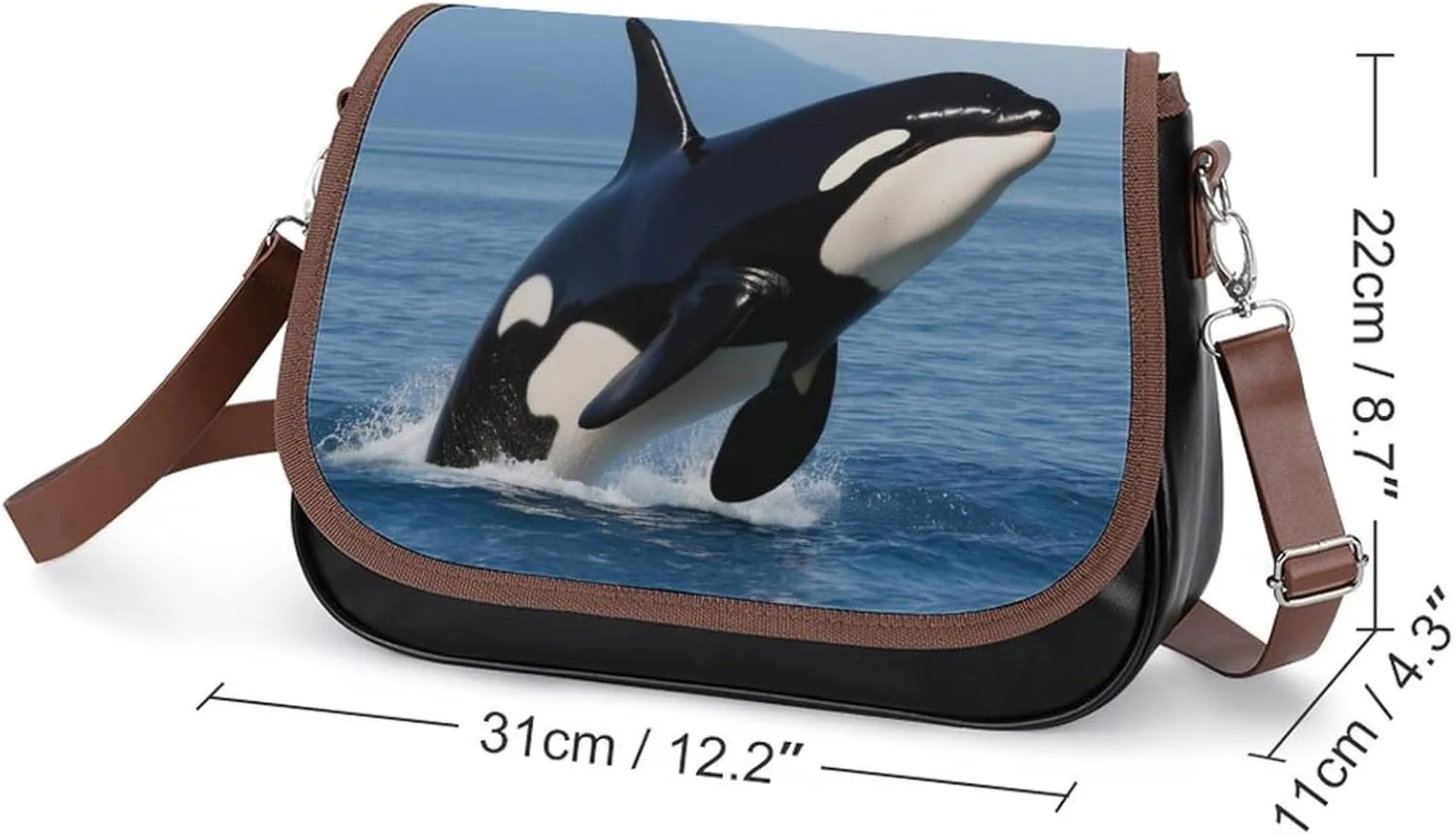 Fashion Crossbody Bags for Men Women Pu Leather Shoulder Bag Travel Purse Lightweight Messenger Bag