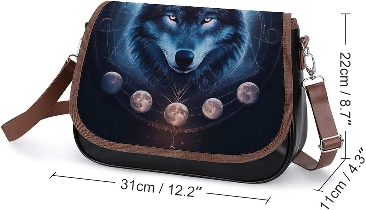 Fashion Crossbody Bags for Men Women Pu Leather Shoulder Bag Travel Purse Lightweight Messenger Bag