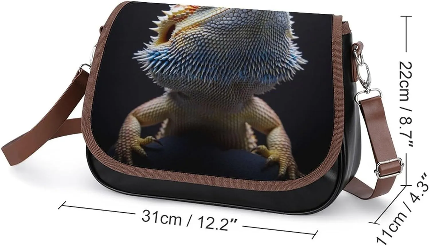 Fashion Crossbody Bags for Men Women Pu Leather Shoulder Bag Travel Purse Lightweight Messenger Bag