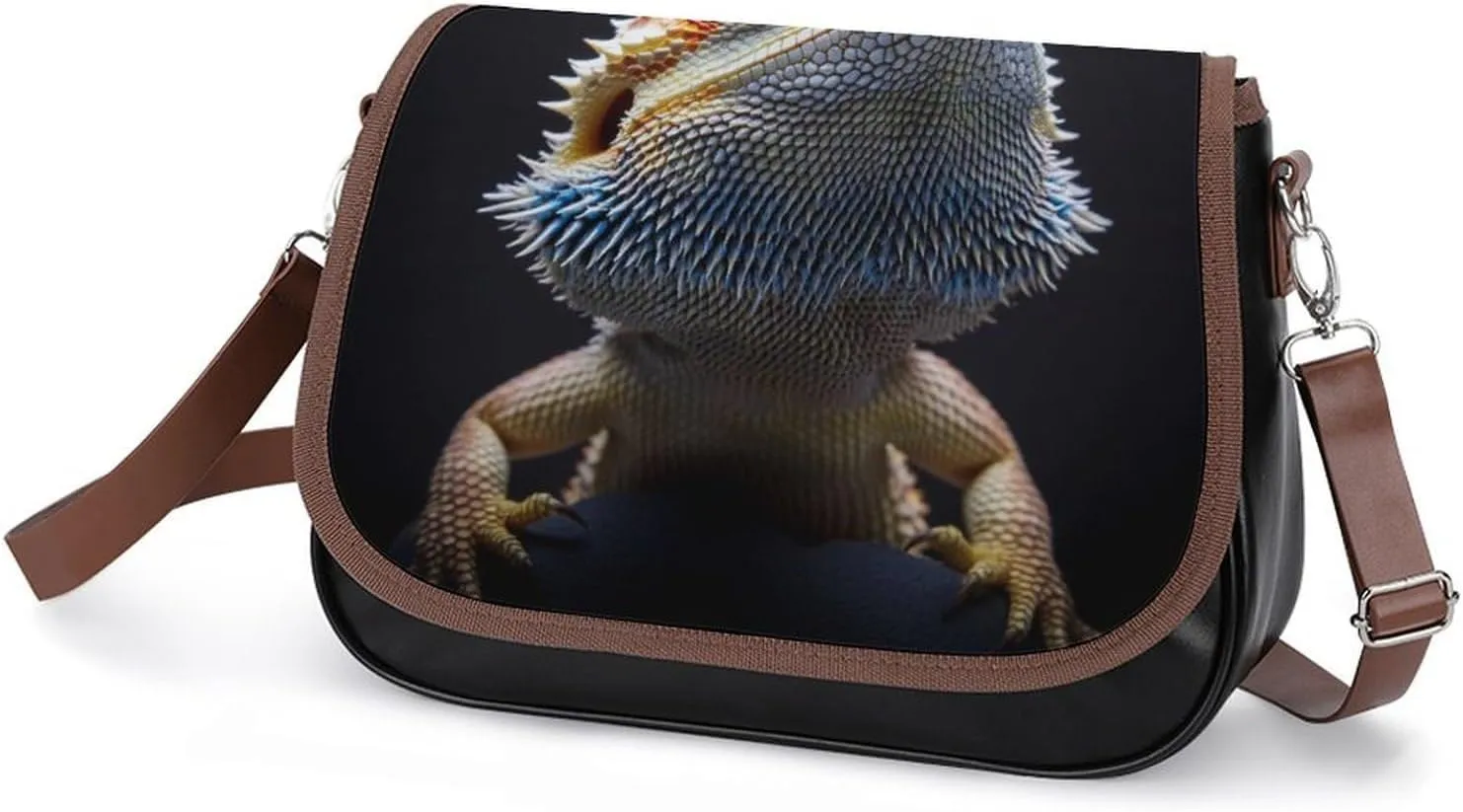 Fashion Crossbody Bags for Men Women Pu Leather Shoulder Bag Travel Purse Lightweight Messenger Bag