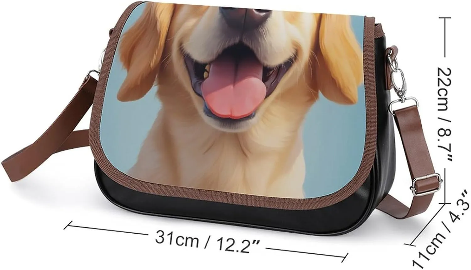 Fashion Crossbody Bags for Men Women Pu Leather Shoulder Bag Travel Purse Lightweight Messenger Bag