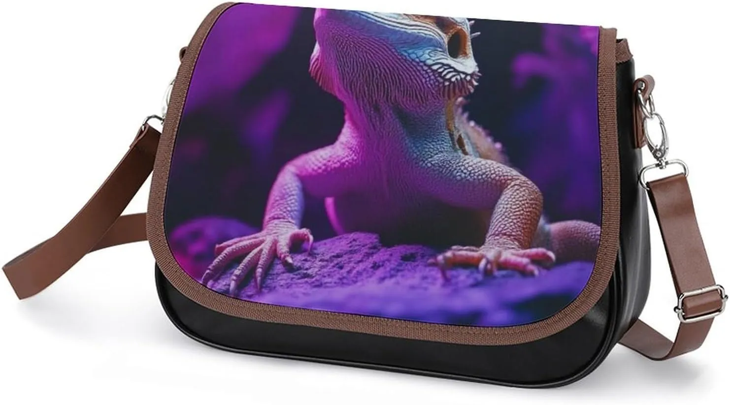 Fashion Crossbody Bags for Men Women Pu Leather Shoulder Bag Travel Purse Lightweight Messenger Bag