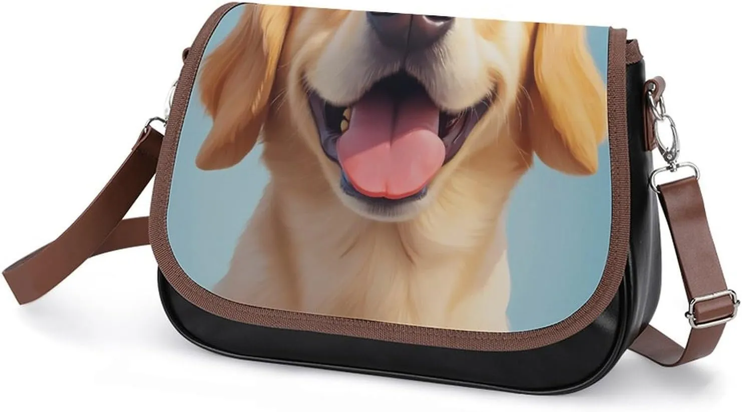 Fashion Crossbody Bags for Men Women Pu Leather Shoulder Bag Travel Purse Lightweight Messenger Bag