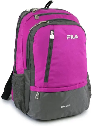 FILA Duel Tablet and Laptop Backpack, Pink, One Size