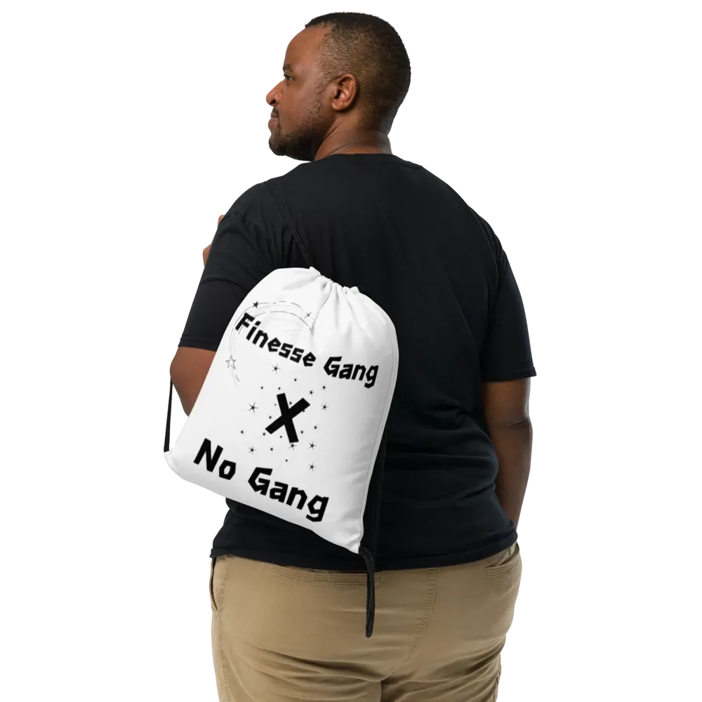 Finesse Gang or No Gang Crescent Moon All-Over Print Drawstring Bag