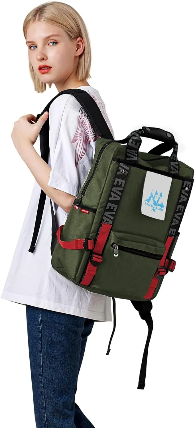 FIREFIRST Neon Genesis Evangelion Backpack 15.6” Laptop Backpacks Travel Leisure Backpack