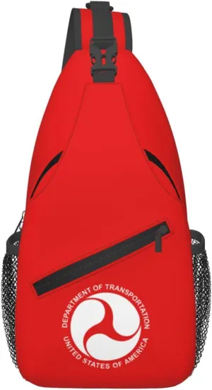 Flag of the United States Deputy Secretary of Transportation Crossbody Bags For Women Men Chest Backpack Gym Shoulder Bag Travel Outdoor Sports Casual Crossbody Bags