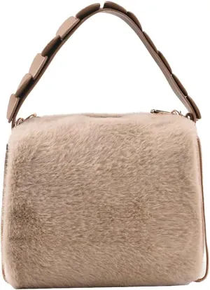 Fluffy Handbag for Women Soft Plush Shoulder Bag Cute Fuzzy Crossbody Bag Furry Top Handle Bag Mittlere Messenger Bag