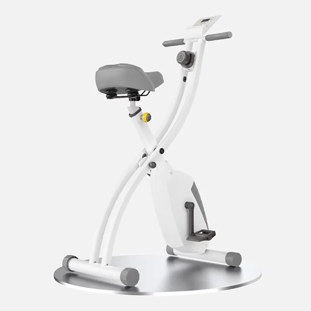 Foldable Multi-Function Pedal Trainer, Home Leg Training Bike with LCD Display, Adjustable Resistance, Portable Indoor Fitness Bike Stepper