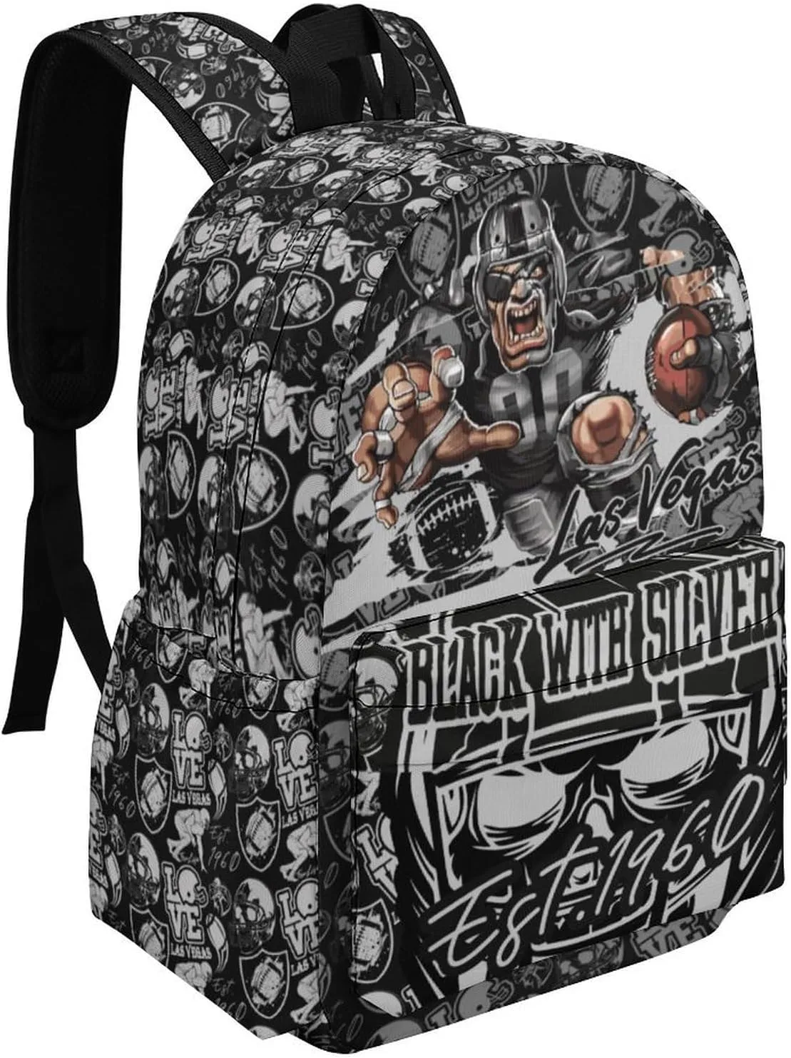 Football Sport Backpack, Laptop Backpacks for Men Women, Mothers Day Football Gifts for Team Fans, Large Capacity Travel Gym Casual Bag