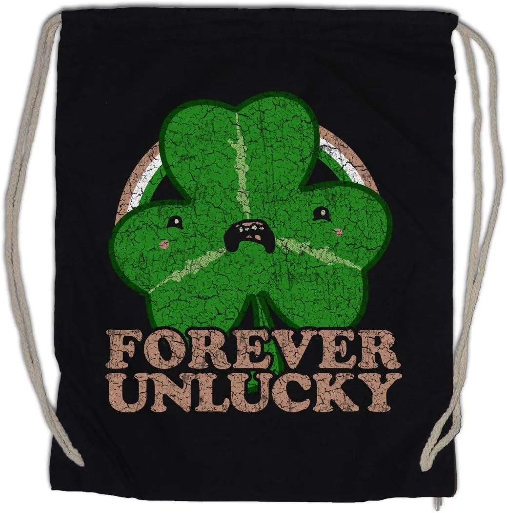 Forever Unlucky Trefoil Drawstring Bag Gym Sack