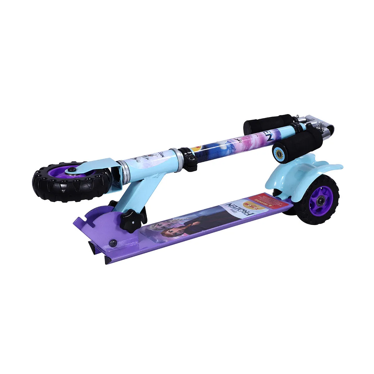 Frozen Scooter Square | Kids Scooter | Adjustable & Foldable Scooter | Skateboard Scooter | Rear Brake Scooter for kids | For Kids age 5  years