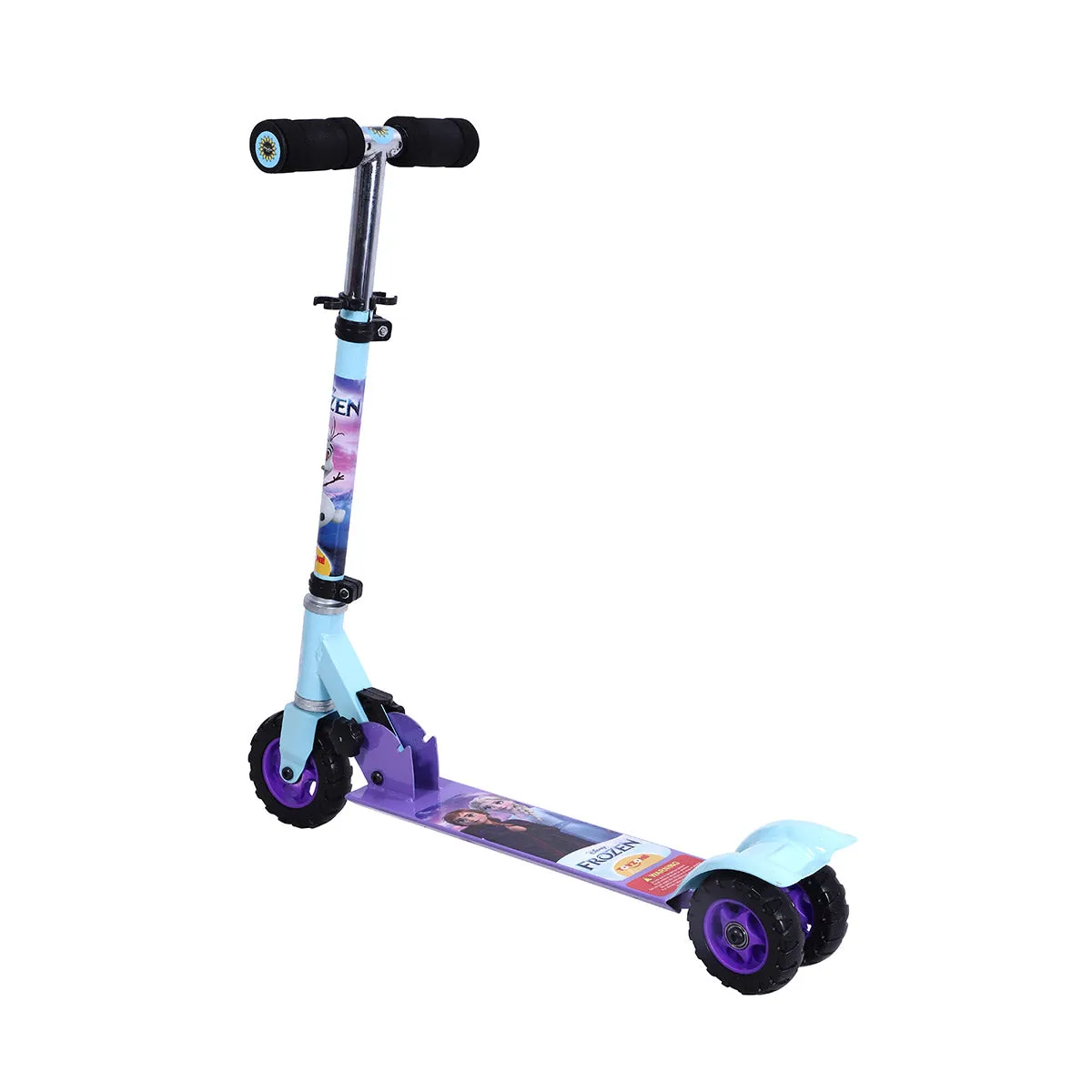 Frozen Scooter Square | Kids Scooter | Adjustable & Foldable Scooter | Skateboard Scooter | Rear Brake Scooter for kids | For Kids age 5  years