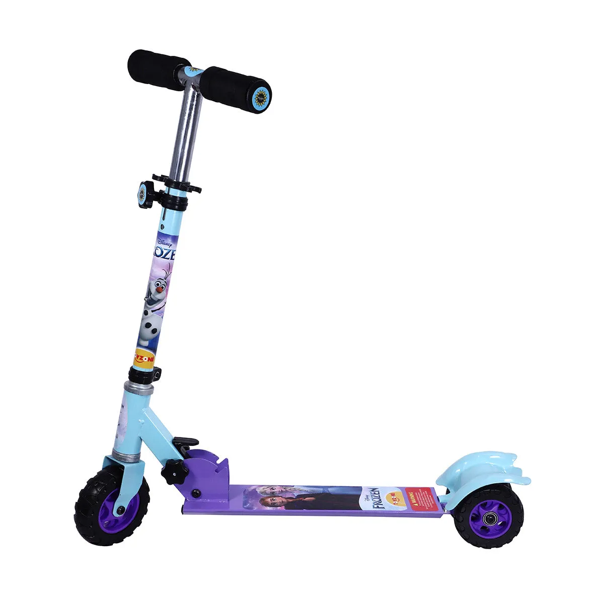 Frozen Scooter Square | Kids Scooter | Adjustable & Foldable Scooter | Skateboard Scooter | Rear Brake Scooter for kids | For Kids age 5  years