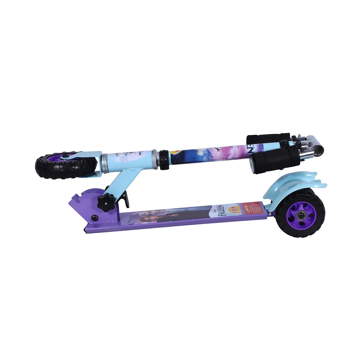 Frozen Scooter Square | Kids Scooter | Adjustable & Foldable Scooter | Skateboard Scooter | Rear Brake Scooter for kids | For Kids age 5  years