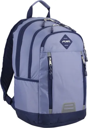 Fuel Pro Sport Active Multi-Pocket Travel Luggage Carry On Weekender Daypack Hiking Camping Backpack Bag, Periwinkle