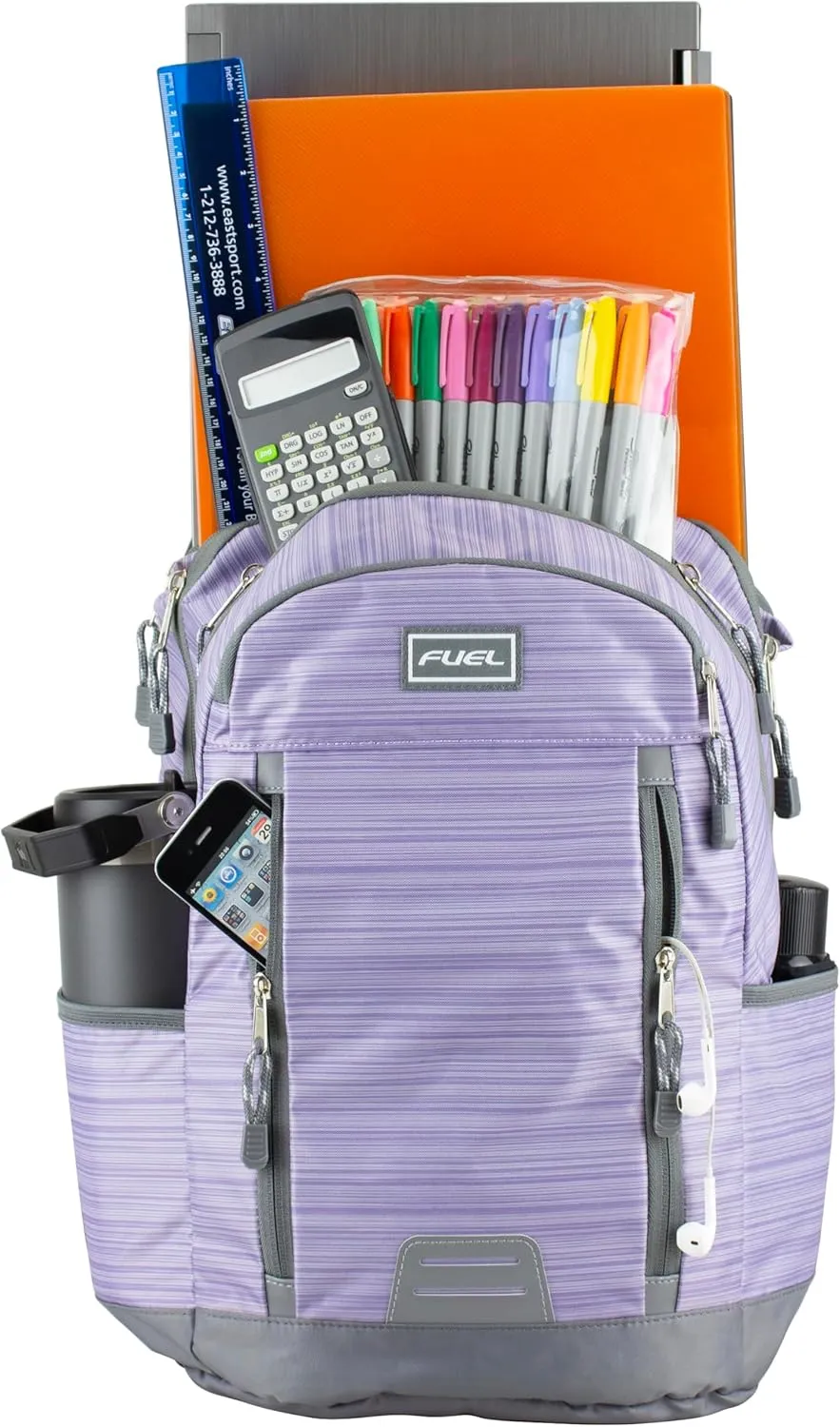 Fuel Pro Sport Multi-pocket Backpack - New Lilac Strips