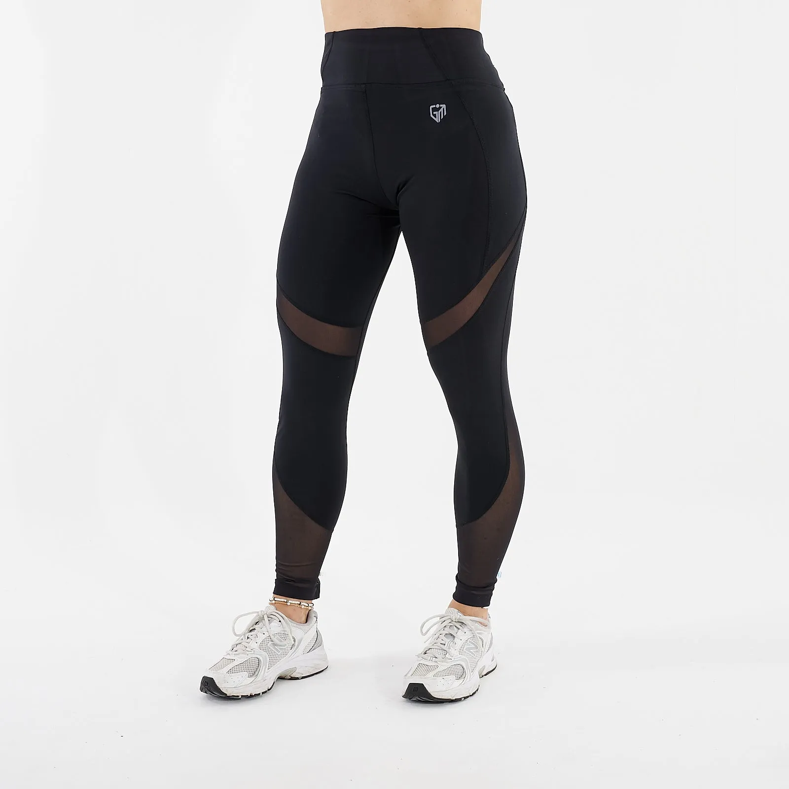 Full-Length Mesh Panel Leggings