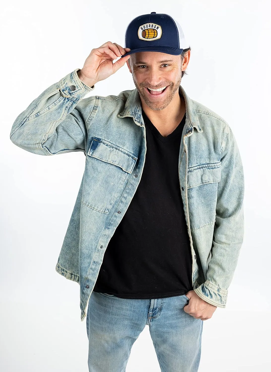 Funky Junque Premium Mesh Trucker Hat - Adjustable Snapback Baseball Cap - Dad's Day Gift - Breathable Outdoor Retro Style