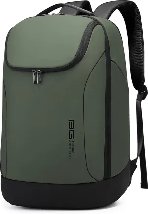 FUTURE AESTHETICS Business Smart Backpack Waterproof for women,men,Fight Approved Durable Backpack suitable as overnight and travel backpack (Green)