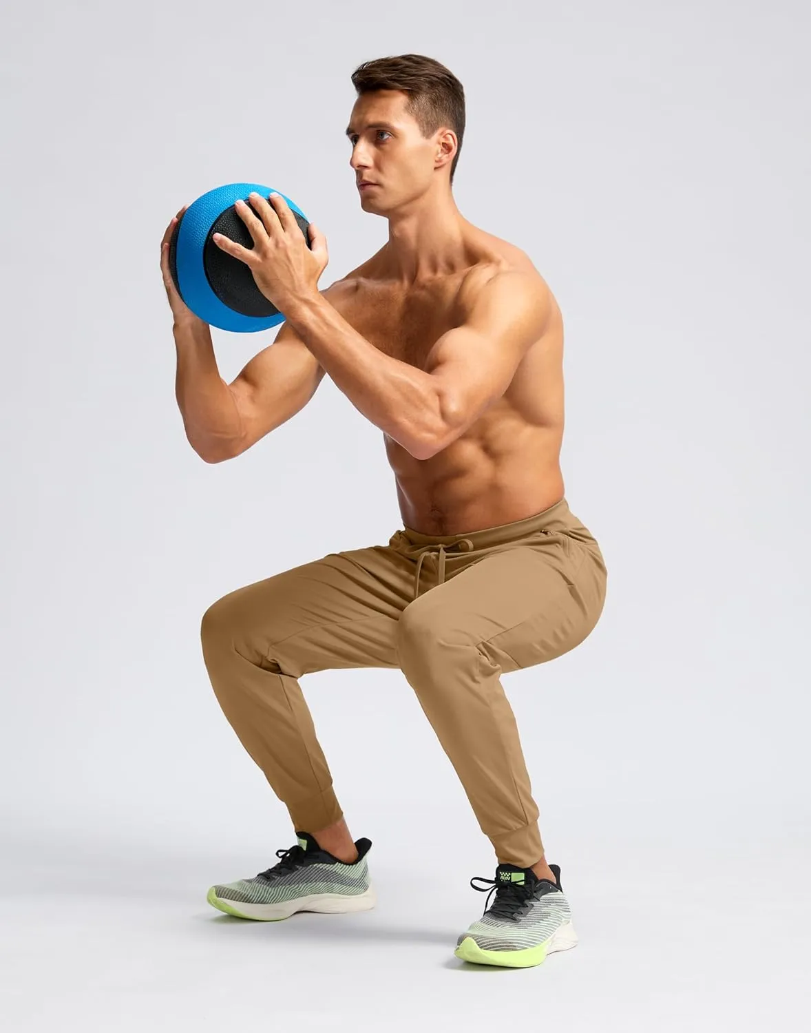 G Gradual Men's Joggers Pants with Zipper Pockets Stretch Sweatpants Athletic Track Pants for Men Workout Running Gym