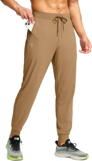 G Gradual Men's Joggers Pants with Zipper Pockets Stretch Sweatpants Athletic Track Pants for Men Workout Running Gym