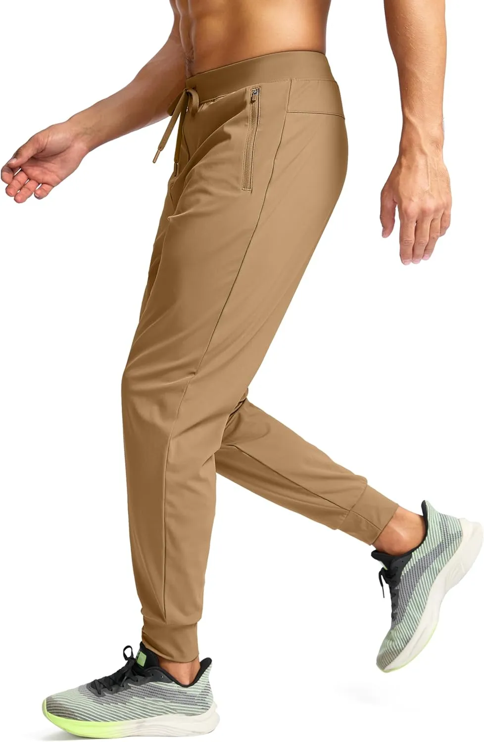 G Gradual Men's Joggers Pants with Zipper Pockets Stretch Sweatpants Athletic Track Pants for Men Workout Running Gym