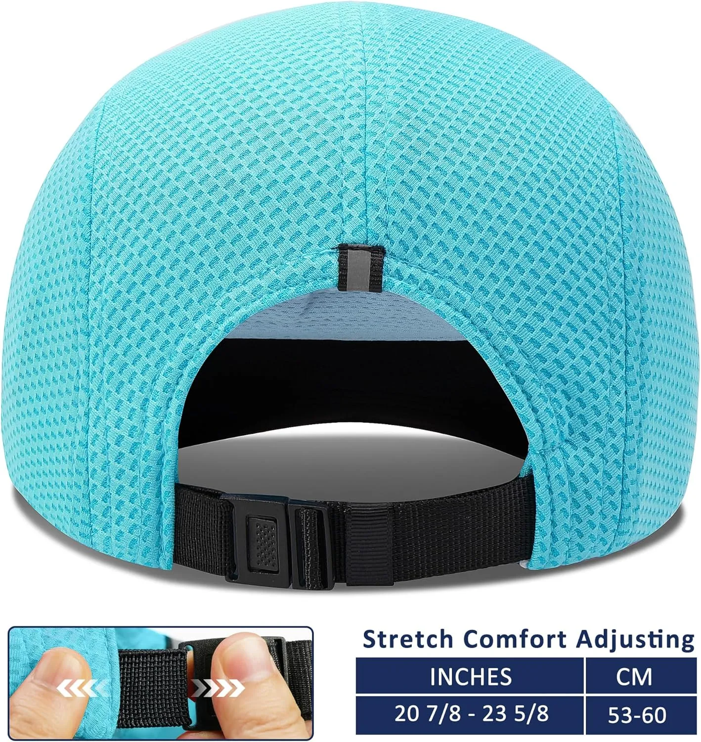 GADIEMKENSD Women's Race Day Running Cap Performance Mesh Hat - Excellent Ventilation, Lightweight, Reflective Safety