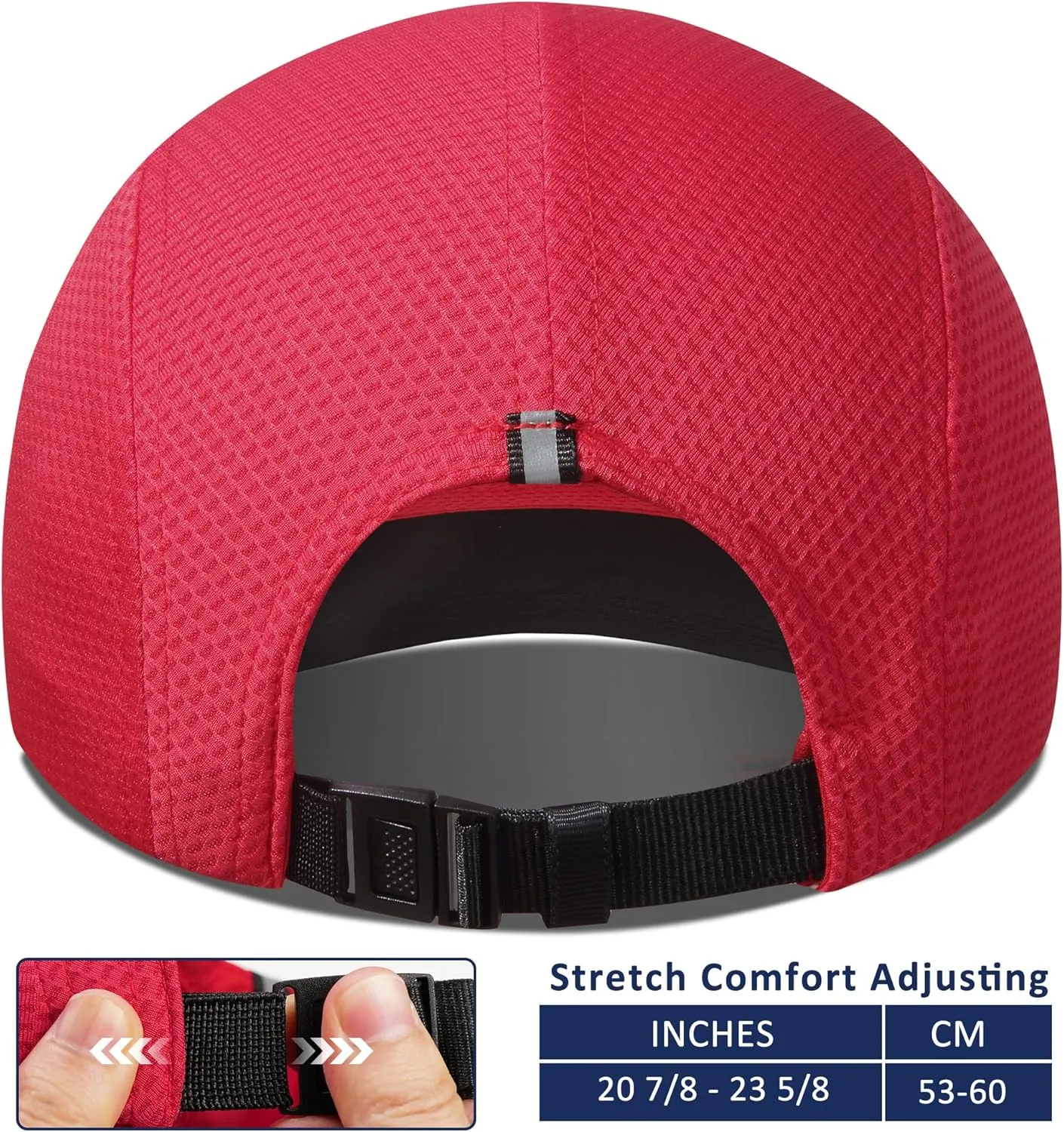 GADIEMKENSD Women's Race Day Running Cap Performance Mesh Hat - Excellent Ventilation, Lightweight, Reflective Safety