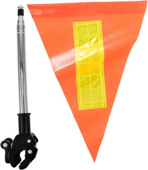 GANAZONO Golf Cart Safety Flag with Telescopic Pole Reflective Flag for Golf Carts Durable Visibility