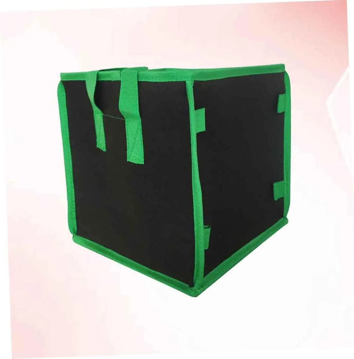 GANAZONO Horticultural Planting Bag Extra Large Grow Bags Nonwovens Planting Pouch Square Container 10 Gallon 37x37x37cm Breathable Sturdy Sturdy Handle Straps