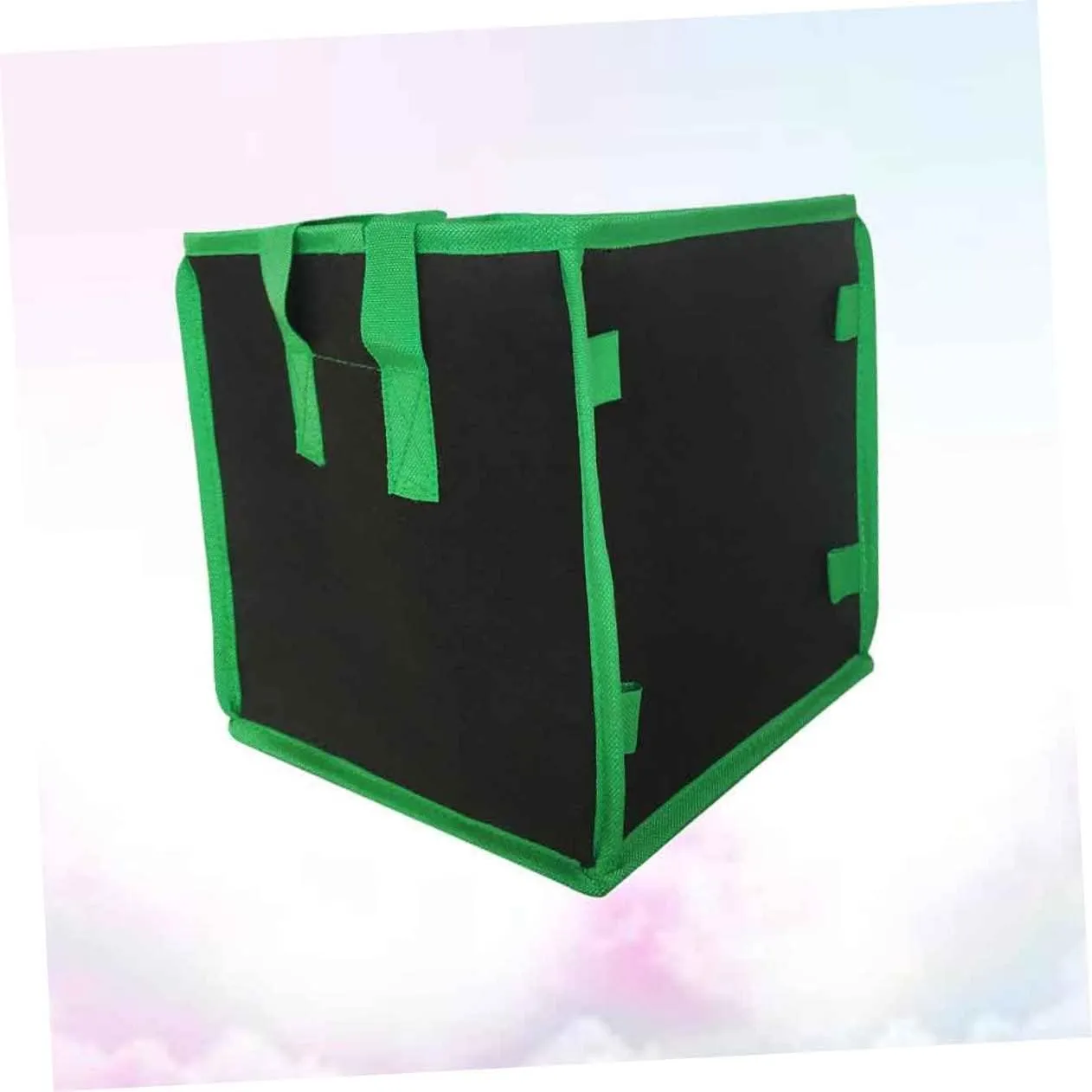 GANAZONO Horticultural Planting Bag Extra Large Grow Bags Nonwovens Planting Pouch Square Container 10 Gallon 37x37x37cm Breathable Sturdy Sturdy Handle Straps