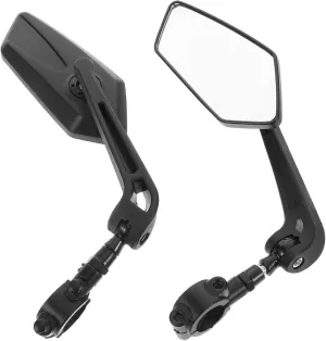 Garneck 1Pair Bike Mirror Wide Angle Rearview Mirrors for Motorcycles Bicycles Durable Construction Effortless Installation Chic Design for Cycling Electric