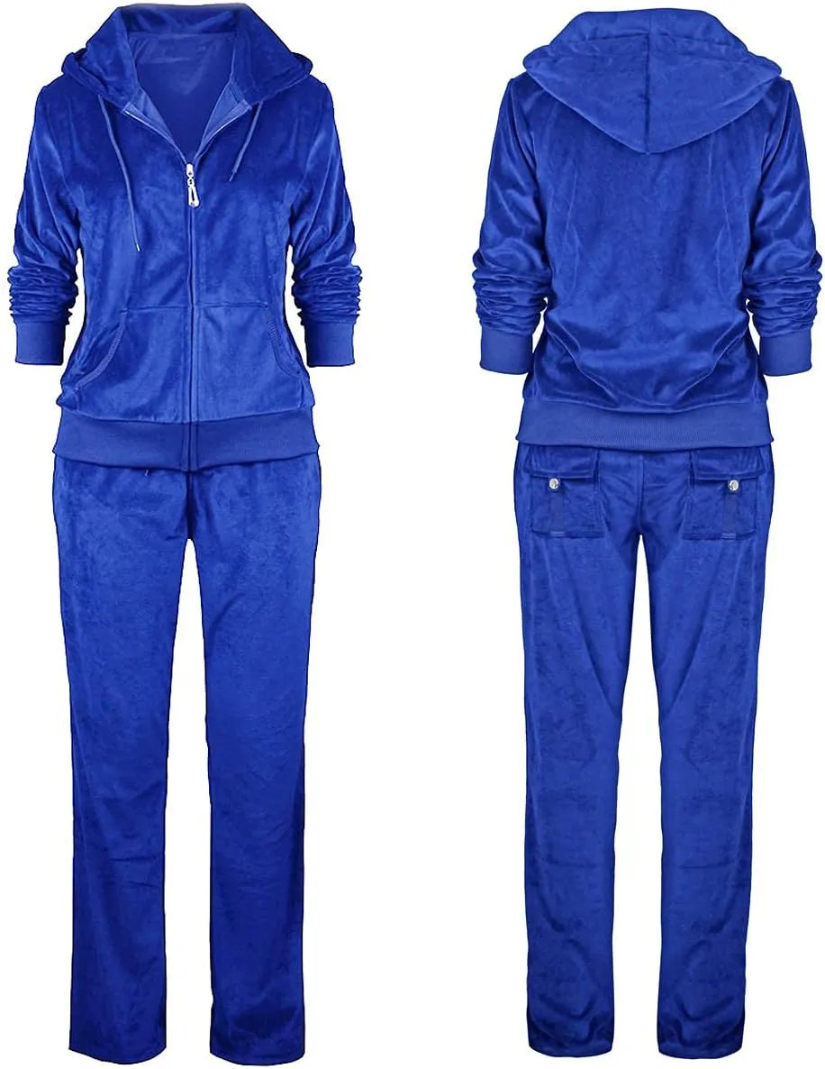 Gary Com 2 PCS Outfits Women's Fleece Sherpa Lined Sweatsuits Long Sleeve Hoodie and Sweat Pants Winter Warm Tracksuit Set