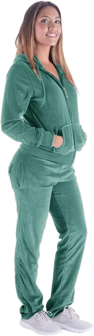Gary Com 2 PCS Outfits Women's Fleece Sherpa Lined Sweatsuits Long Sleeve Hoodie and Sweat Pants Winter Warm Tracksuit Set