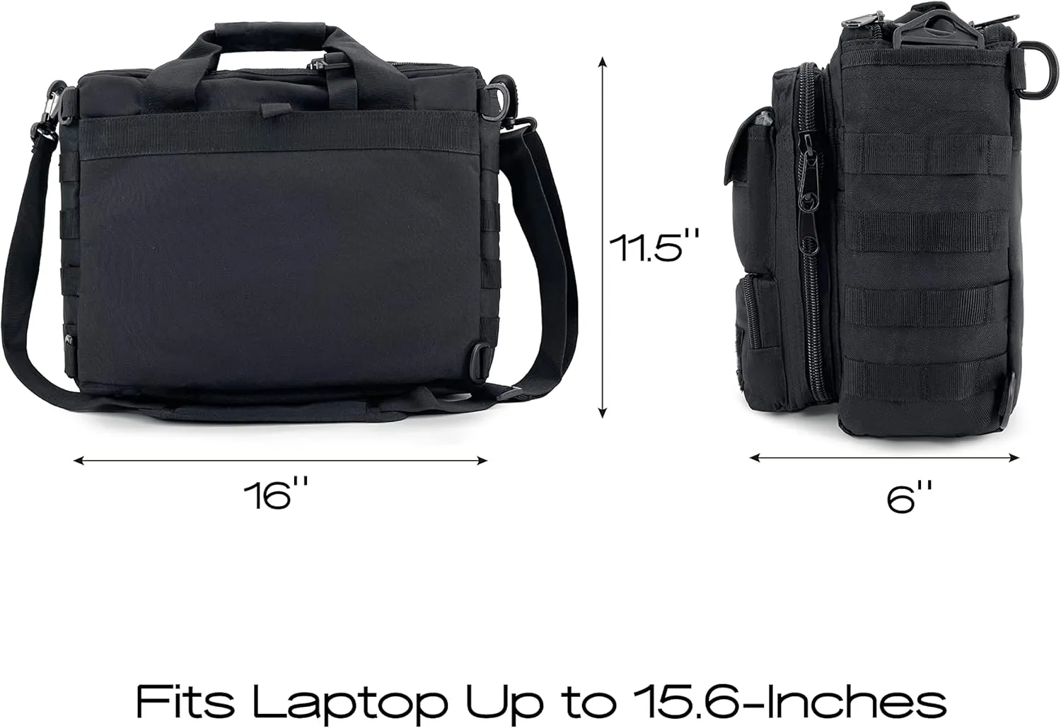 Gespann Tactical Laptop Bag Fits for Up to 15.6-inch Laptop Computer Shoulder Bag Military Briefcase