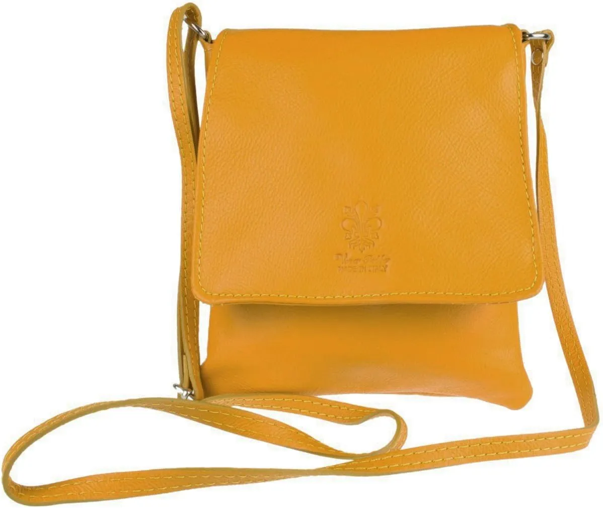 Girly HandBags Womens Italian Leather Shoulder Bag Small Cross Body Messenger Soft Leather Vera Pelle Phone Holder Holiday