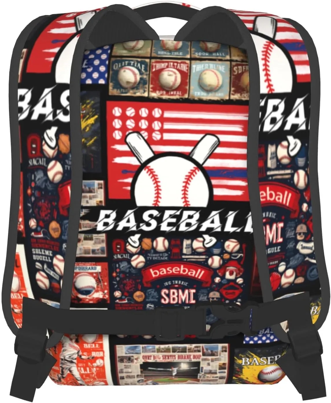 Giwawa Baseball School Backpack,Sports Theme Printed Large Lightweight Bookbags Adjustable Straps Durable Shoulder Packs for Boys Girls Teenager Elementary Middle High School Students