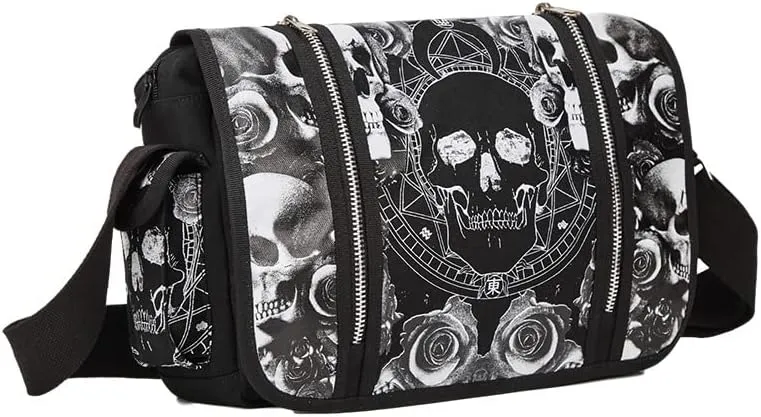 Goth Y2K EMO Backpack - Messenger Bag Grunge Street Hipster (BB3022)