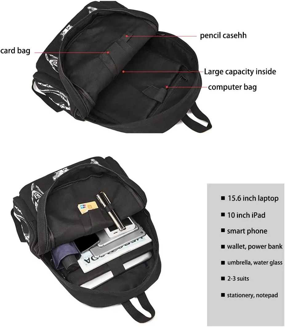 Goth Y2k EMO Messenger Bag Grunge Street Hipster Backpack (BB3021)