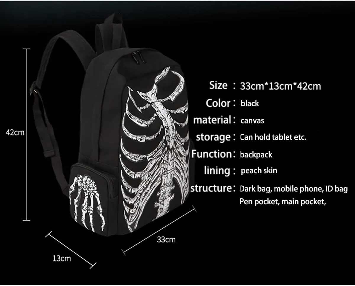 Goth Y2k EMO Messenger Bag Grunge Street Hipster Backpack (BB3021)