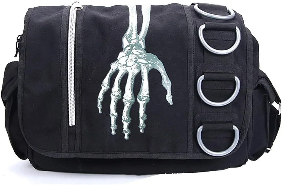 Goth Y2k EMO Messenger Bag Grunge Street Hipster Backpack (BB3023)