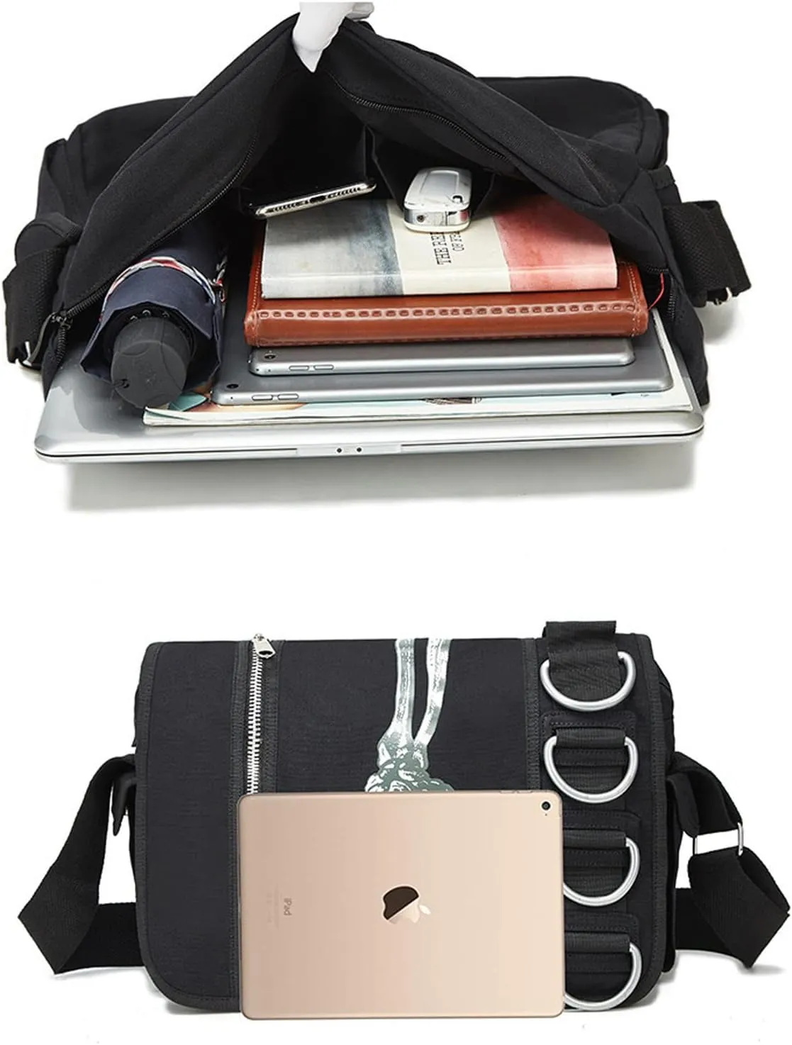 Goth Y2k EMO Messenger Bag Grunge Street Hipster Backpack (BB3023)