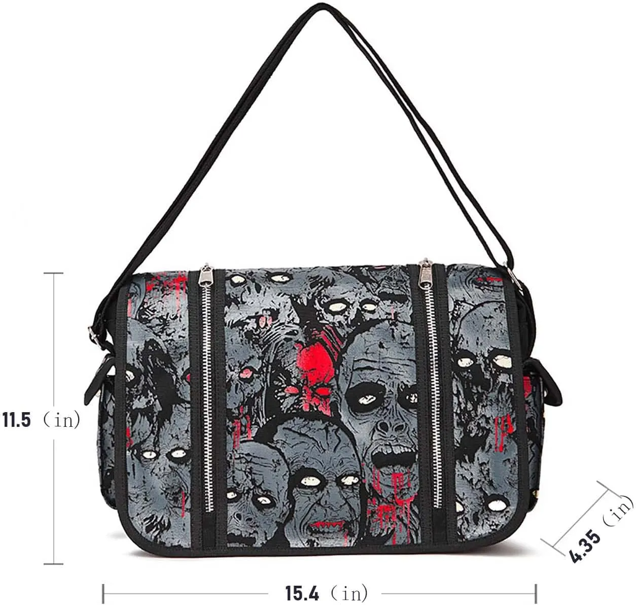 Goth Y2K EMO Messenger Bag - Grunge Street Hipster Backpack (BB3024)